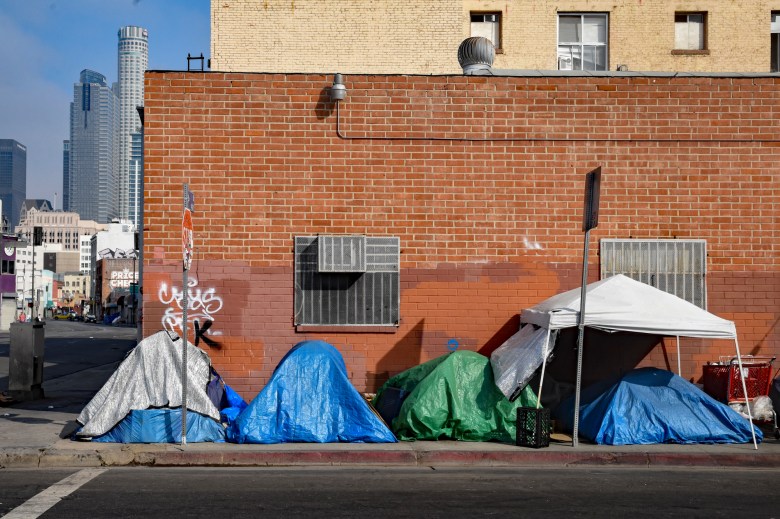Skid Row in Downtown Los Angeles on June 20, 2021. Photo by Teun Voeten, Sipa USA via Reuters