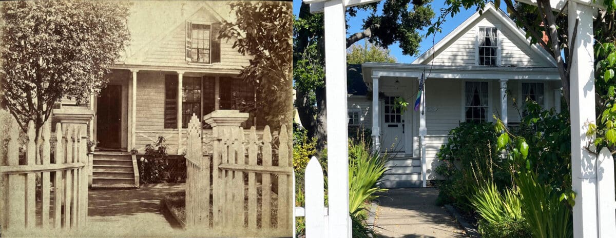 Alameda Post - 1620 Fourth Street in 1890 and 2025. 