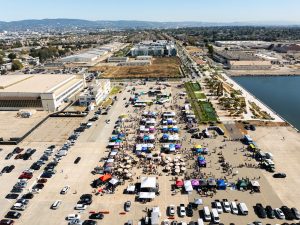Alameda Post - Aerial photo above Alameda Point’s taxiway and Radium Runway, during the inaurgural Filipino Island Festival event, Oct 5, 2024. Drone photo by Maurice Ramirez.