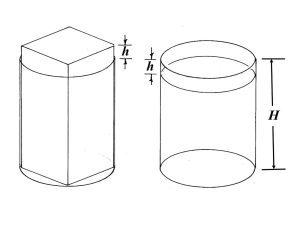 Alameda Post - A math diagram of a cylinder and a long rectangular prism in a cylinder