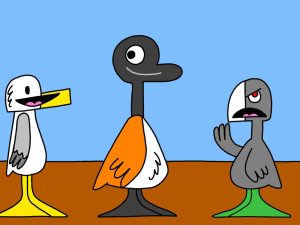 Alameda Post - Seagull, Goose, and Old Coot from Two Birds from Alameda