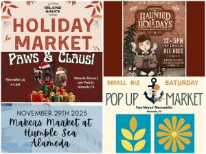 Alameda Post - A collage of posters for local Alameda events.