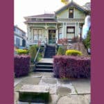 Alameda Post - the front of 1125 Morton Street with a carriage step