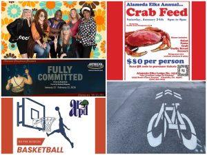 Alameda Post - A collage of posters for local events this week