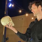Alameda Post - the actor playing Hamlet holds a scull