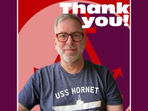 Alameda Post - a photo of Publisher Adam Gillitt with text that says "Thank you!"