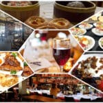 Alameda Post - A collage of restaurants and foods.
