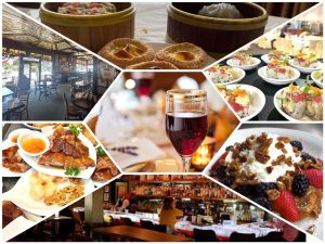 Alameda Post - A collage of restaurants and foods.