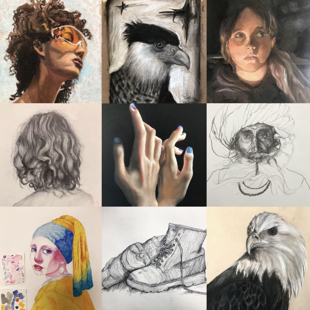 Alameda Post - A collage of student artworks. 