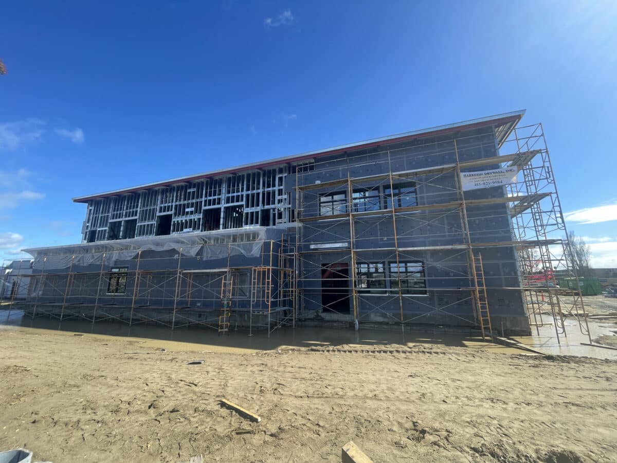 Alameda Post - Wood Middle School Under construction. 