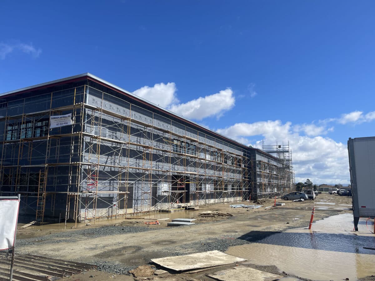 Alameda Post - Wood Middle School Under construction. 