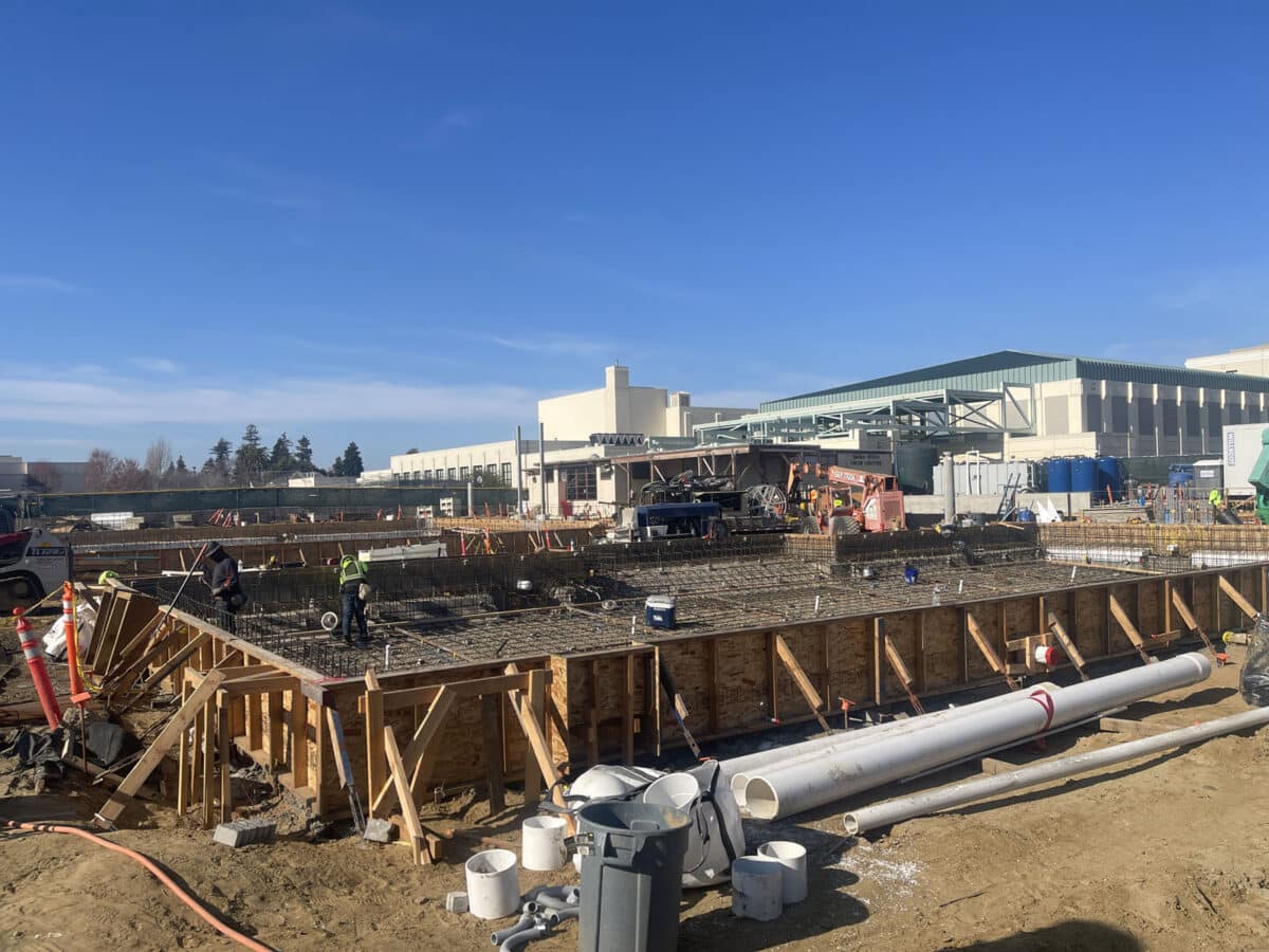 Alameda Post - The construction site of the new AHS pool.