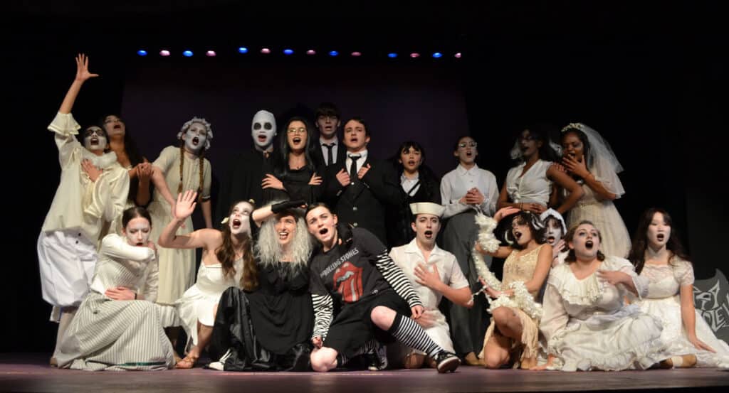 Alameda Post - the Addams Family cast performs onstage