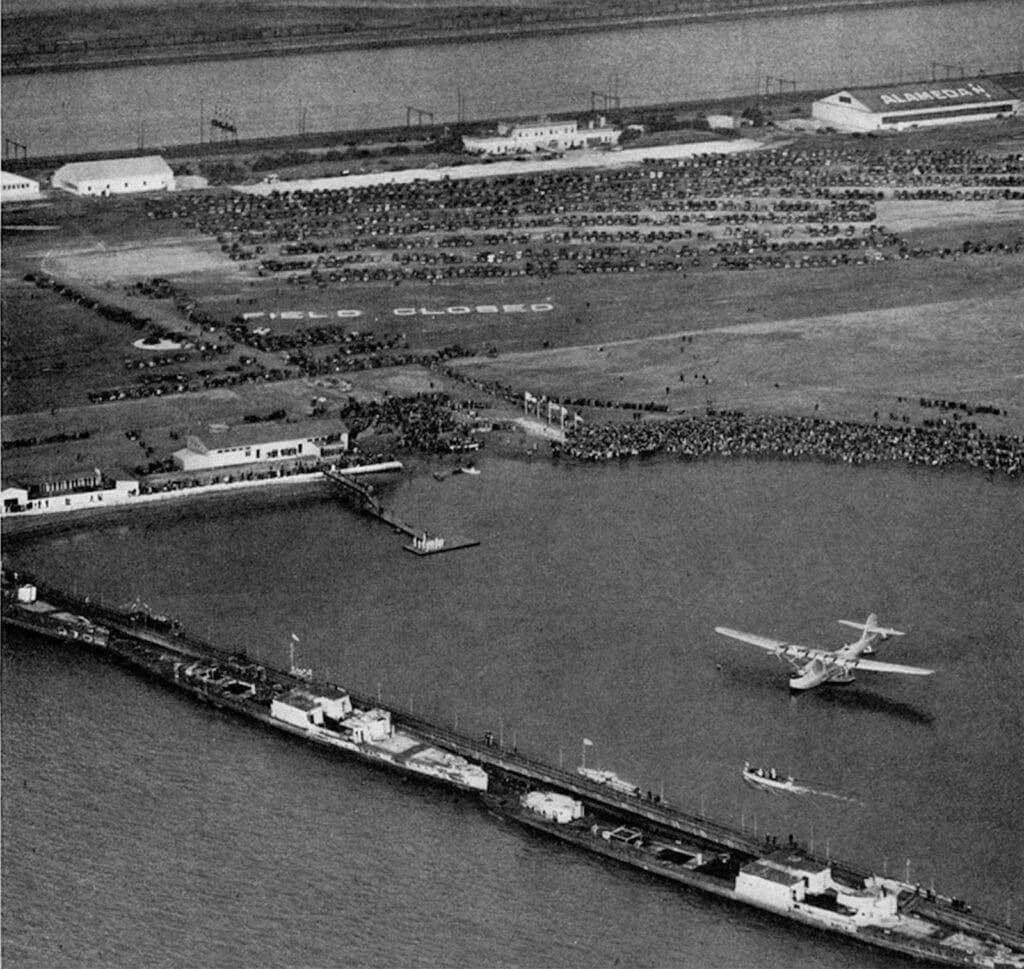 Alameda Post - an aerial view of Alameda Point when China Clipper took flight 