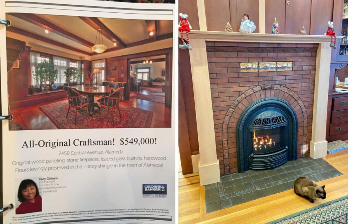Alameda Post - an advertisement in a magazine that says "All Original Craftsman! $549,000 2450 Central Avenue"