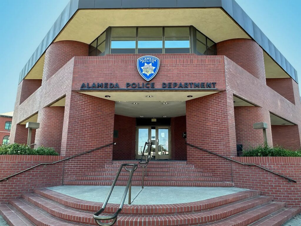 Alameda Post - the front of APD's Headquarters