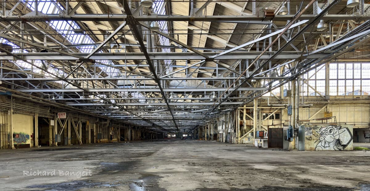 Alameda Post - The interior of Building 5 on Alameda Point. 