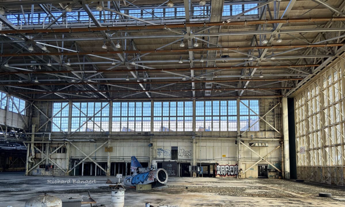 Alameda Post - The interior of Building 5 on Alameda Point. 