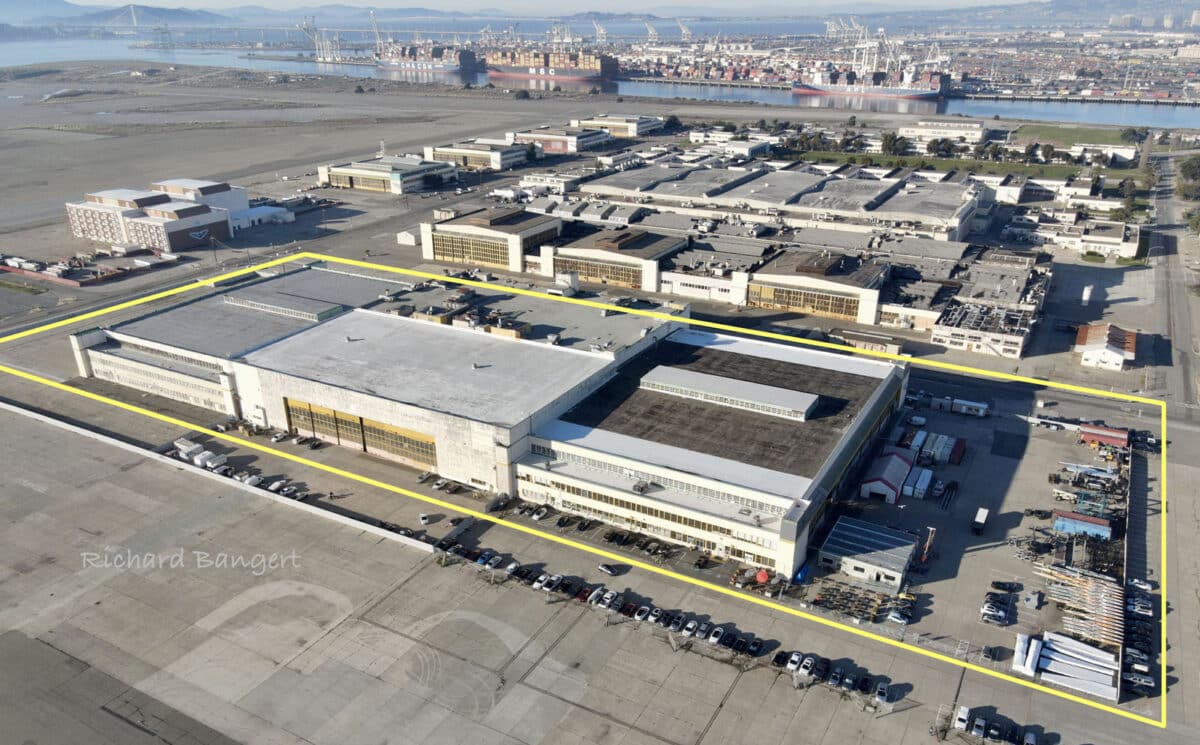 Alameda Post - An aerial view of Alameda Point buildings. 