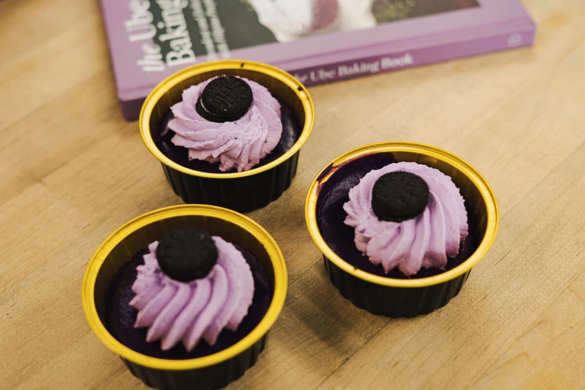 Alameda Post - Small Ube cheescakes.