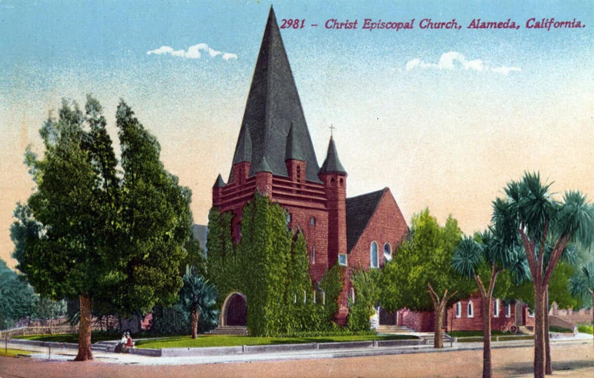 Alameda Post - A postcard of a beautiful church. 