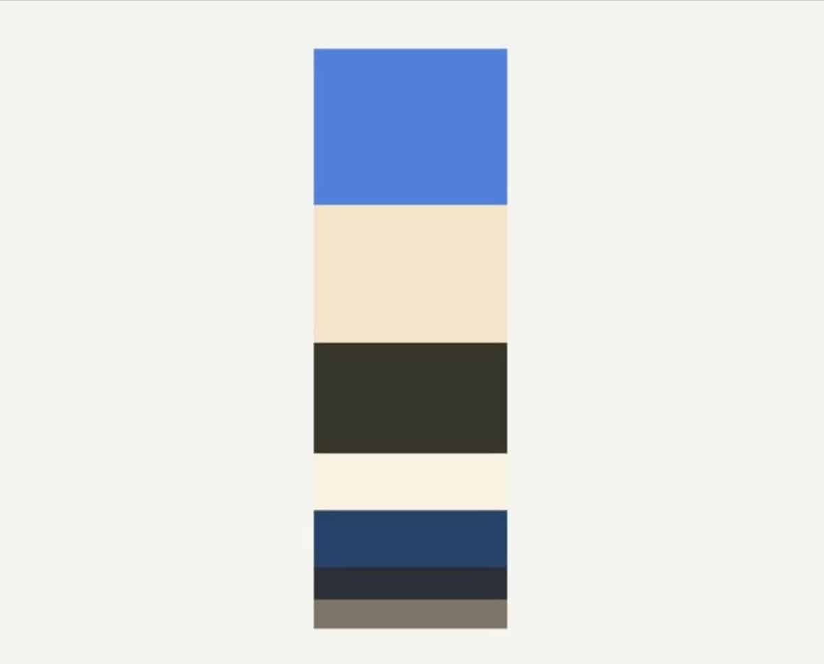 Alameda Post - An artwork of the color blocks of the California Scrub Jay.