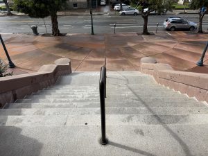 Alameda Post - the steps of City Hall