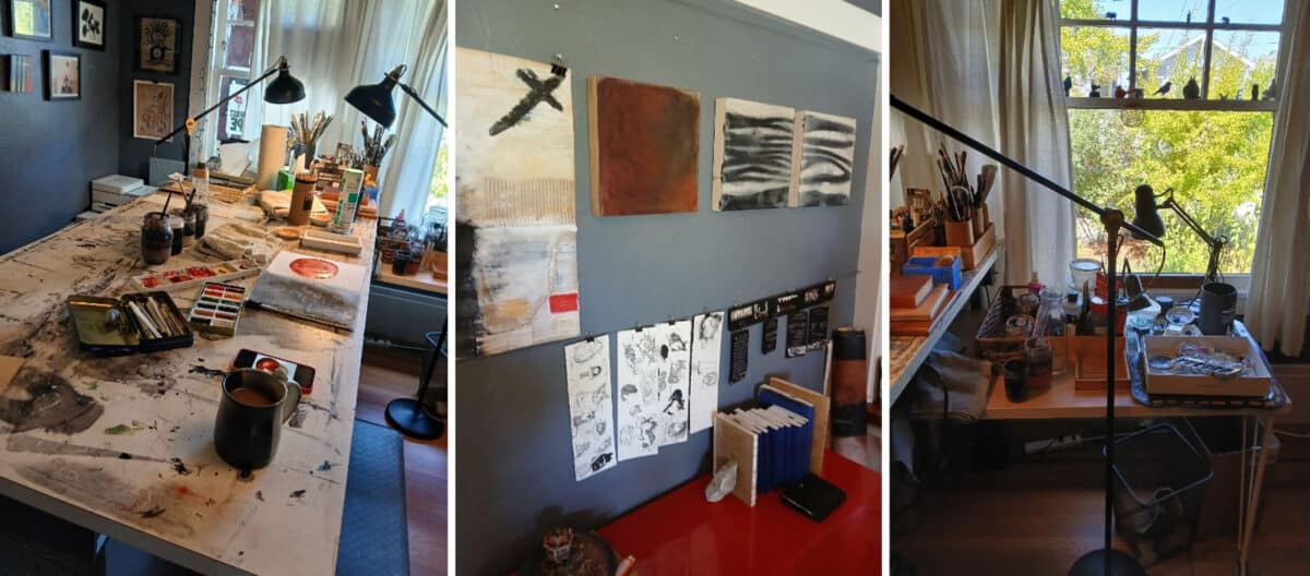Alameda Post - the studio and workspace of Local Artist Macy Voyevad