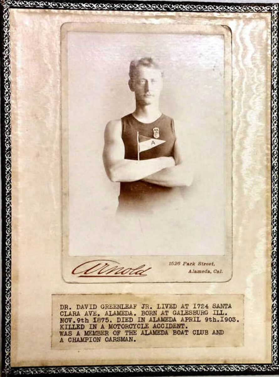 Alameda Post - A photo of David Greenleaf with a dedication. 