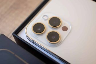 Alameda Post - a phone with three camera lenses.