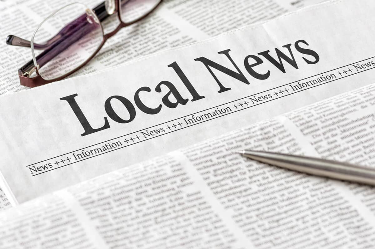 Alameda Post - a newspaper with the headline "Local News"