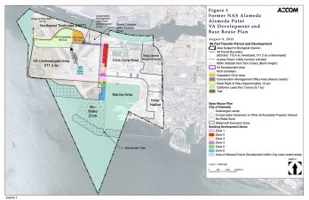 Alameda Post - A map of Alameda Point indicating land