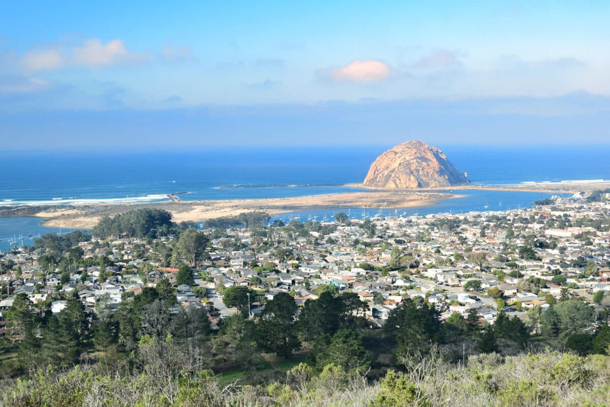 Alameda Post - a hilltop view of Morro Bay