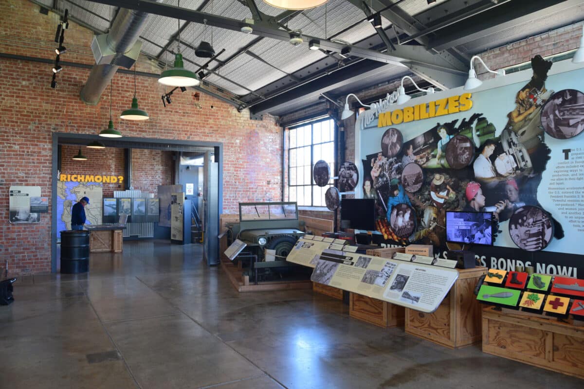 Alameda Post - the inside of the museum at Rosie the Riveter/WWII Home Front National Historic Park