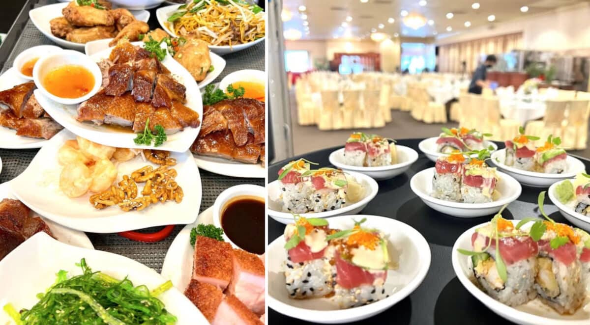 Alameda Post - Tables of beautiful foods from East Ocean Seafood Restaurant 