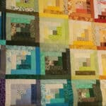 Alameda Post - a many colored quilt by Fran Kahane