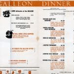 Alameda Post - Galleon Dinner Menu