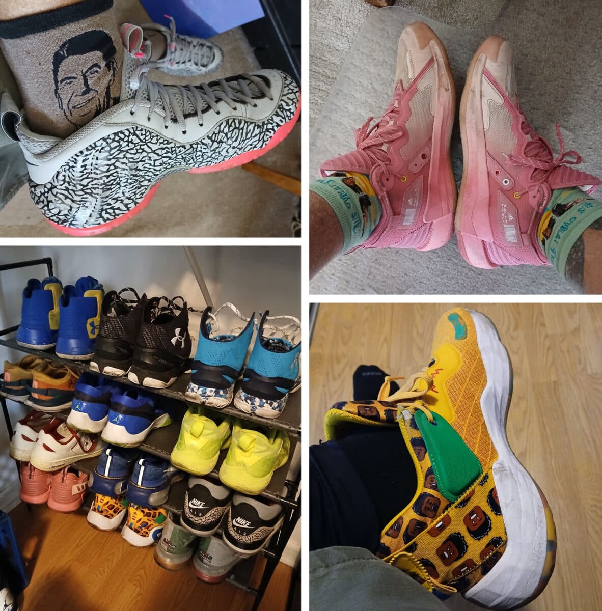 Alameda Post - various pairs of stylish athletic sneakers