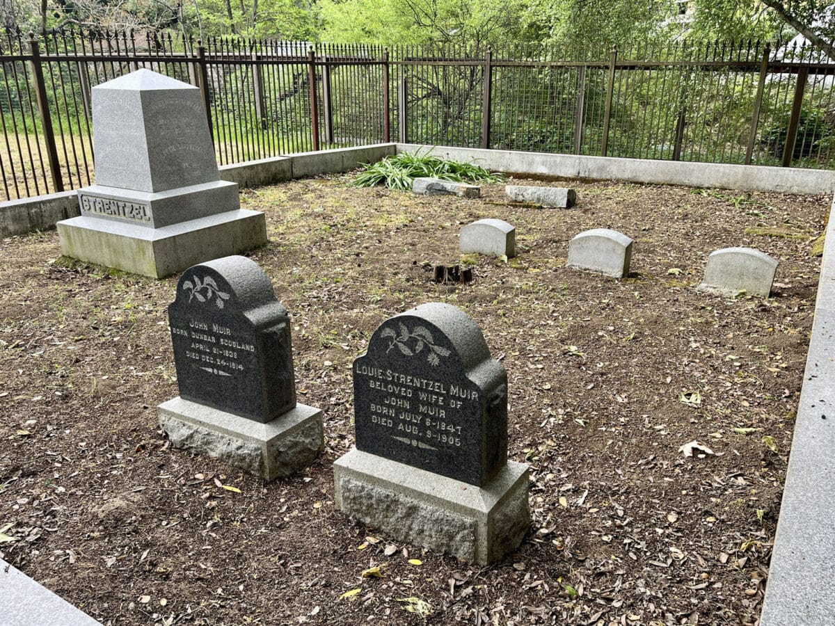 Alameda Post - a gravesite where John Muir and his family are buried 