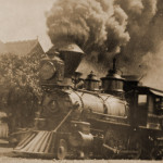 Alameda Post - Central Pacific Railroad on Encinal Avenue