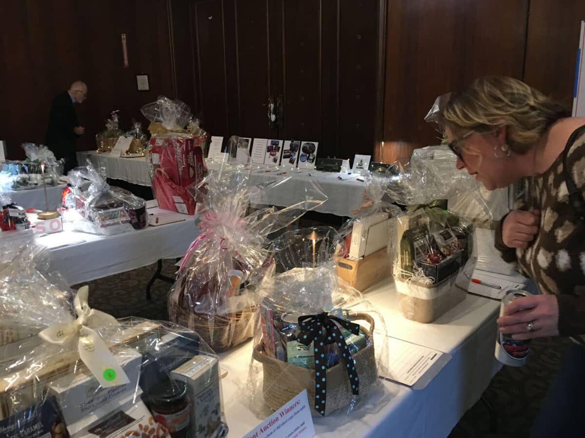 Alameda Post - Tables full of gifts for a silent auction. 
