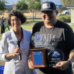Alameda Post - 4th of July Parade Awards, July 20. - Henry Awayan of Whisk Cake Creations accepted top honors in the Business category and the Mayor’s Trophy. Photo Adam Gillitt.