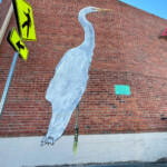 Alameda Post - Egret Mural by Dan Fontes on Clement St