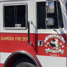 Alameda Post - AFD truck with 9/11 commemoration