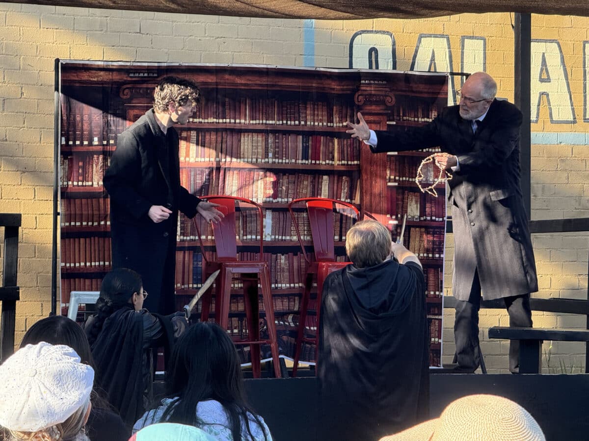 Alameda Post - actors onstage perform Hamlet
