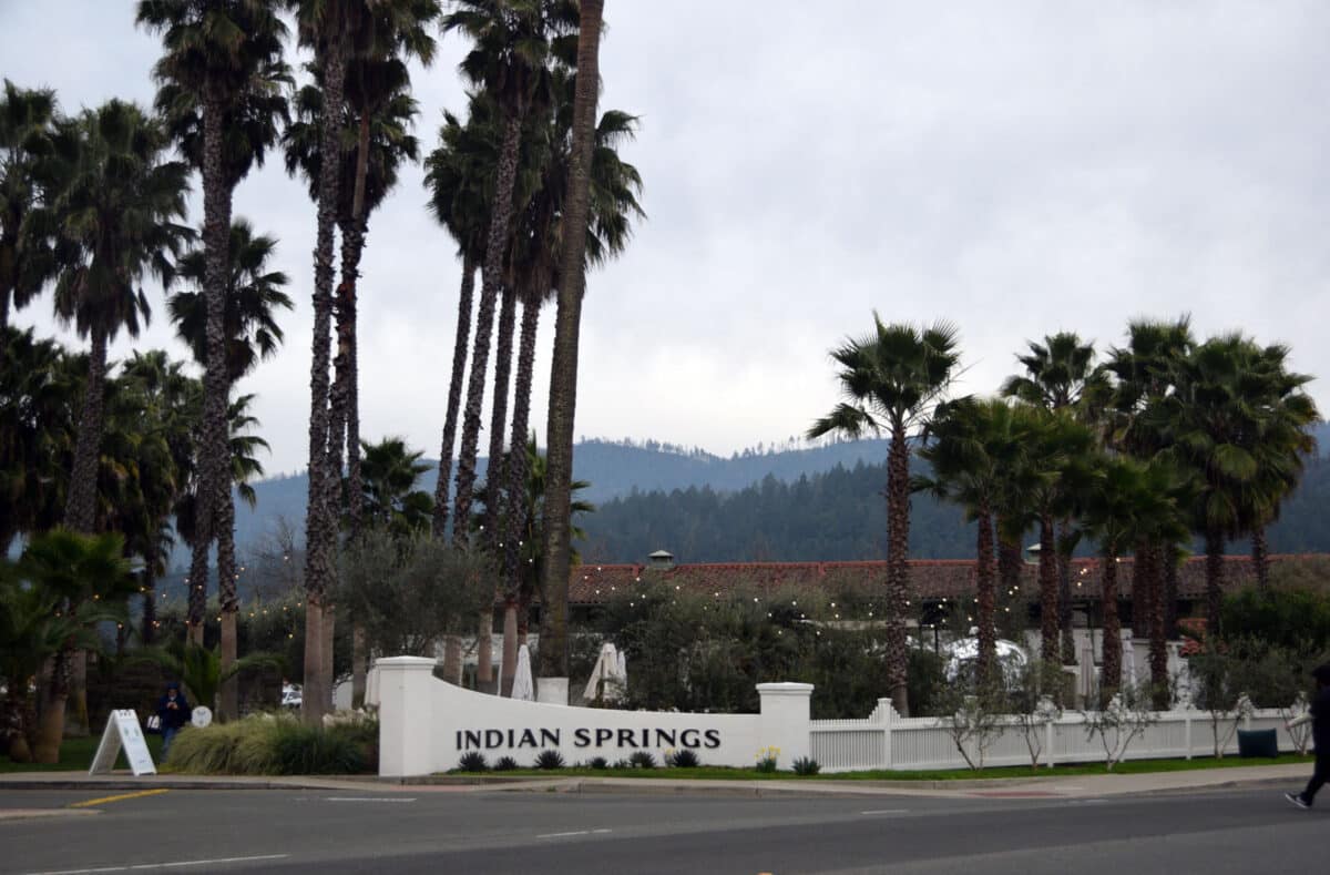 Alameda Post - A photo of the entrance to Indian Springs resort.