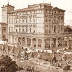 Alameda Post - an old drawing of the Kohlmoos Hotel