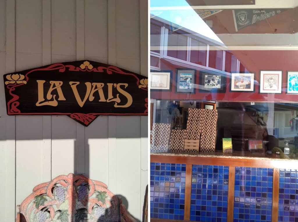 Alameda Post - the sign and counter at La Val's