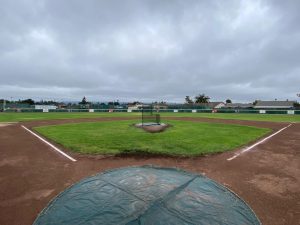 Alameda Post - A lush green baseball field with neat edges at Wood Middle School.