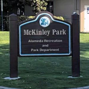 Alameda Post - McKinley Park sign